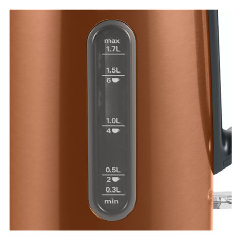 Bosch | Kettle | TWK4P439 | Electric | 2400 W | 1.7 L | Stainless steel | 360° rotational base | Copper - 2